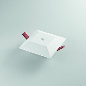 FAN INC-HALL-Q1M Vestavné LED svítidlo Hall (čtvercové, bílá sádra) 5 W, 530 lm, 4000 K, včetně driveru, 130 x 130 mm - FANEUROPE