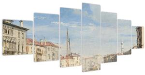 Obraz - Richard Parkes Bonington, The Grand Canal, reprodukce (210x100 cm)