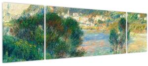 Obraz - Auguste Renoir, View of Monte Carlo from Cap Martin, reprodukce (170x50 cm)