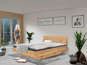 Dubová postel s úložným prostorem 180 x 200 cm