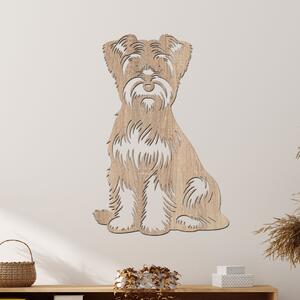 Dřevo života | Dřevěný obraz Dandie Dinmont Terrier | Rozměry (cm): 27x40 | Barva: Světlý dub