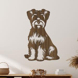 Dřevo života | Dřevěný obraz Dandie Dinmont Terrier | Rozměry (cm): 27x40 | Barva: Ořech