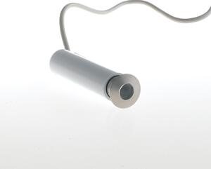 FAN LED-BARRET-R24C Zapustné venkovní svítidlo BARRET DC24V, nikl/hliník, 1 W, 85 lm, 3000 K, IP67, 8 x 2,4 cm - FANEUROPE