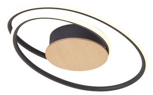 Designové stropní svítidlo dřevěné vč. LED s 3-stupňovým stmíváním - Rowan