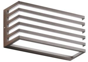 FAN LED-W-DUKROT-BRO Nástěnné svítidlo LED DUKROT hliník korten IP54 12W CCT 3000-4000 K 220x110x110 mm - FANEUROPE