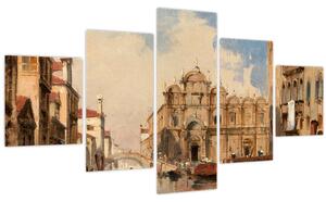 Obraz - Jules-Romain Joyant, The Scuola di San Marco, Venice, reprodukce (125x70 cm)