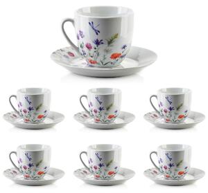 Porcelánový šálek s podšálkem Joy Dragonfly 250 ml sada 6ks