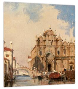 Obraz - Jules-Romain Joyant, The Scuola di San Marco, Venice, reprodukce (30x30 cm)