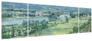 Obraz - Theodore Robinson, The Valley of the Seine, From the Hills of Giverny, reprodukce (170x50 cm)