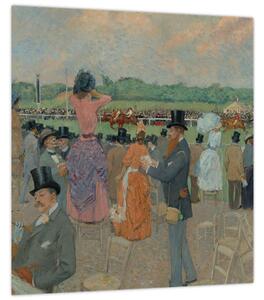 Obraz - Jean-Louis Forain, The Races at Longchamp, reprodukce (30x30 cm)