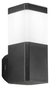 FAN I-FOCUS-Q-AP-NER Nástěnné svítidlo, hranaté, polykarbonátové, černé, 1 x GU10, 131 x 100 x 242 mm, IP65 - FANEUROPE