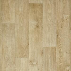 Gerflor, PVC podlaha - lino AladinTex Plus 2351 Timber Golden, na míru, šíře 4m, hnědá, filc, chodba / předsíň