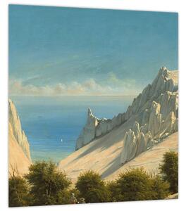 Obraz - Georg Emil Libert, View of Sommerspiret, the Cliffs of Møn, reprodukce (30x30 cm)
