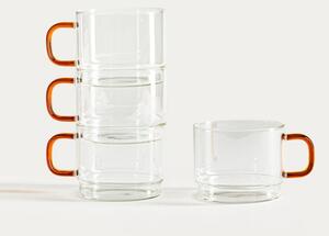 Sada hrníčků VOLA s jantarovou rukojetí 793356 350 ml (4 ks)