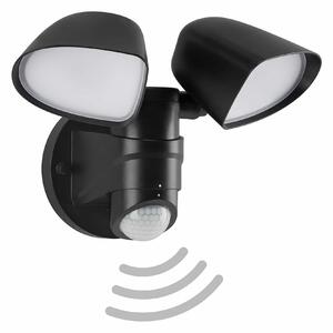 TF 304605TF TELEFUNKEN LED venkovní bodové svítidlo s čidlem, 21,8 cm, 20 W, černá - BRILONER