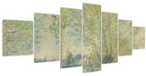 Obraz - Claude Monet, The Willows, reprodukce (210x100 cm)