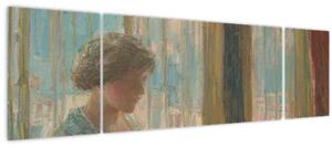 Obraz - Childe Hassam, The New York Window, reprodukce (170x50 cm)