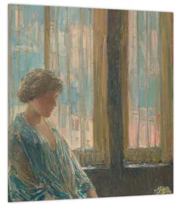Obraz - Childe Hassam, The New York Window, reprodukce (30x30 cm)