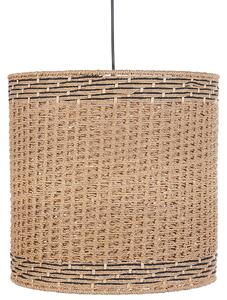 Závěsná lampa LUAPULA Papírové lano Přírodní