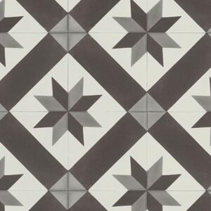 Gerflor, PVC podlaha - lino AladinTex Ultra 2226 Cordoba black/white, na míru, šíře 4m, černobílá, filc, chodba / předsíň
