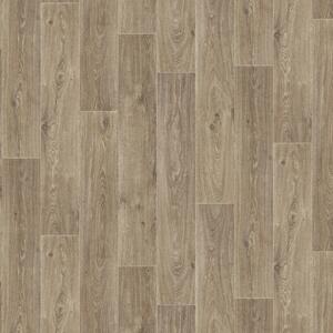 Gerflor, PVC podlaha - lino AladinTex Ultra 0368 Valencay blond, na míru, šíře 4m, hnědá, filc, chodba / předsíň