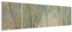 Obraz - Claude Monet, Woman Seated under the Willows, reprodukce (170x50 cm)