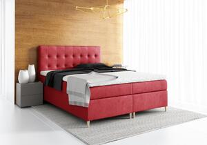 Čalouněná postel boxspring AVANTI + topper, 160x200, jasmine 72