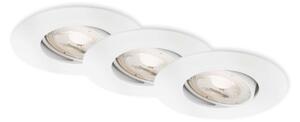 BRI 7602036 LED vestavné svítidlo 4,4 cm 3x 4,9 W 480lm bílé - BRILONER