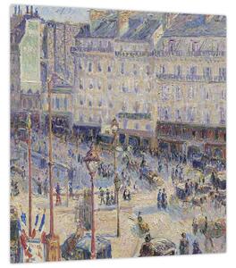 Obraz - Camille Pissarro, The Place du Havre, reprodukce (30x30 cm)