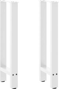 VidaXL Nohy konzolového stolku 2 ks 38 x (72-73) cm ocelové [4013297] Barva: Bílá