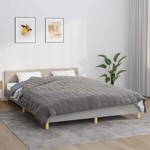 VidaXL Zátěžová deka 200 x 220 cm 9 kg 100% Bavlna 205T [3154857] Barva: Šedá