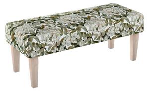 Dlouhá lavička 100x40cm barva vícebarevná látka pletený vzor, vzorované