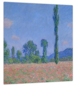Obraz - Claude Monet, Poppy Field (Giverny), reprodukce (30x30 cm)