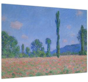 Obraz - Claude Monet, Poppy Field (Giverny), reprodukce (70x50 cm)