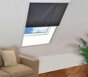 VidaXL Plisovaná okenní síť proti hmyzu hliník 80 x 120 cm [148665] Barva: Bílá