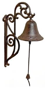 BOLTZE Zahradní zvonek Bolt, 33x12 cm, litina, hnědá