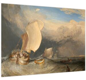 Obraz - William Turner, Fishing Boats with Hucksters Bargaining for Fish, reprodukce (70x50 cm)