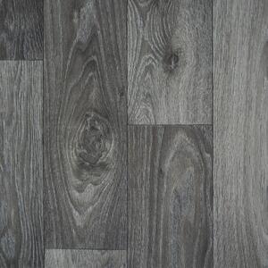 Beauflor, PVC podlaha - lino Blacktex Fumed Oak 966M - dub, na míru, šíře 3m,4m, šedá, filc, chodba / předsíň