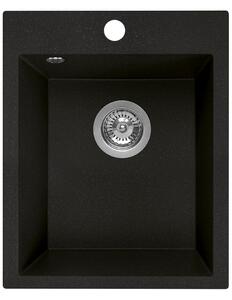 Laveo Chichi granitový dřez 48x39 cm černá SBH710T