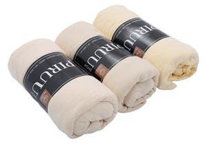 Jersey prostěradlo EVA MIX 120x200 SMETANOVÉ