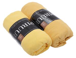 Jersey prostěr EVA MIX 140x200 ŽLUTÉ