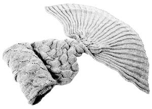 Tutumi, deka ocas mořské panny 90x180 cm, světle šedá, KOC-06520
