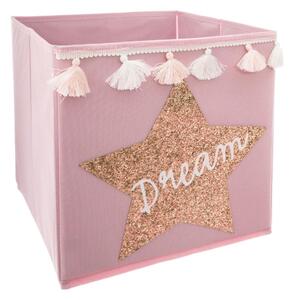 Úložný box Dream, 29x29x29 cm, růžová