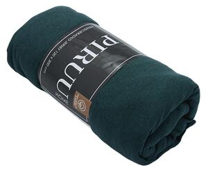 Jersey prostěradlo EVA MIX 120x200 TMAVĚ ZELENÉ