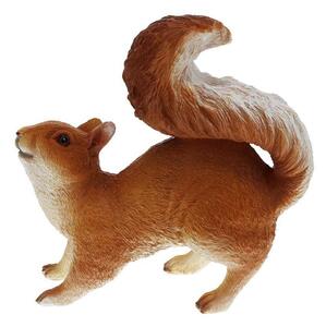 ProGarden Zahradní figurka z polystonu Squirrel, 19,5 cm, oranžová