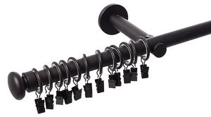 Jednoduchá garnýž Modern black matt 160cm