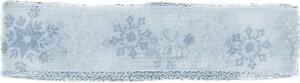Vánoční stuha organzová ORGANDY SNOWFLAKES bílá 25 mm x 2 m (7,50 Kč/m)