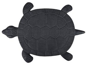 Zahradní nášlapný kámen Turtle, 23x32 cm, litina, hnědá