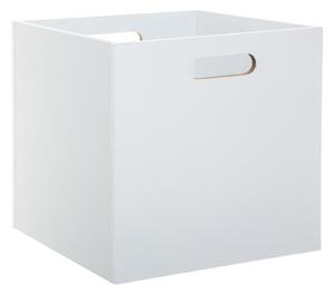 5five Simply Smart Úložný box Wood, 31x31x31 cm, bílá