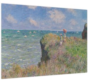 Obraz - Claude Monet, Cliff Walk at Pourville, reprodukce (70x50 cm)